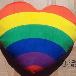 Rainbow pride pillow